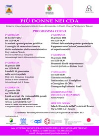 locandina del corso di formazione