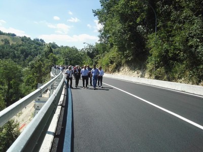 la strada SP 365 ricostruita