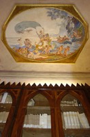 la sala delle allegorie e i mobili gotici