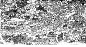 veduta aerea della città