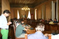 Un momento della riunione con i Sindaci