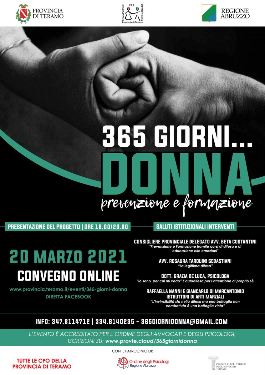 Manifesto webinar 365 giorni ... Donna