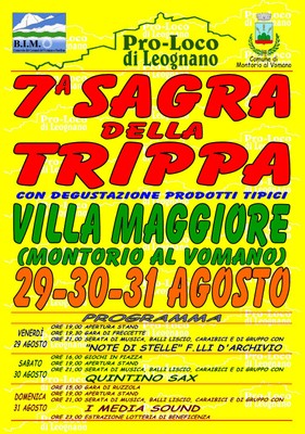 7a sagra della trippa, con degustazione di prodotti tipici