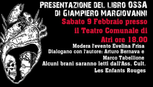 Al Teatro Comunale di Atri la presentazione del nuovo libro di Giampiero Margiovanni