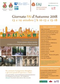 Giornate FAI d'Autunno 2018: alla scoperta della Teramo nascosta