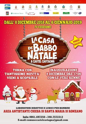 IV edizione della Casa di Babbo Natale a Castel Castagna