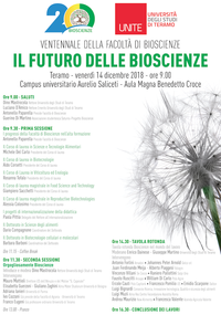 Presente e futuro: l'Università degli Studi di Teramo festeggia i 20 anni della facoltà di Bioscienze