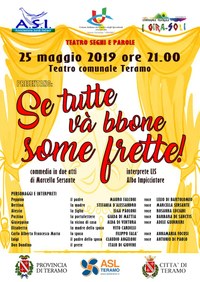 Teatro Segni e Parole il 25 maggio al Teatro Comunale di Teramo con lo spettacolo teatrale 