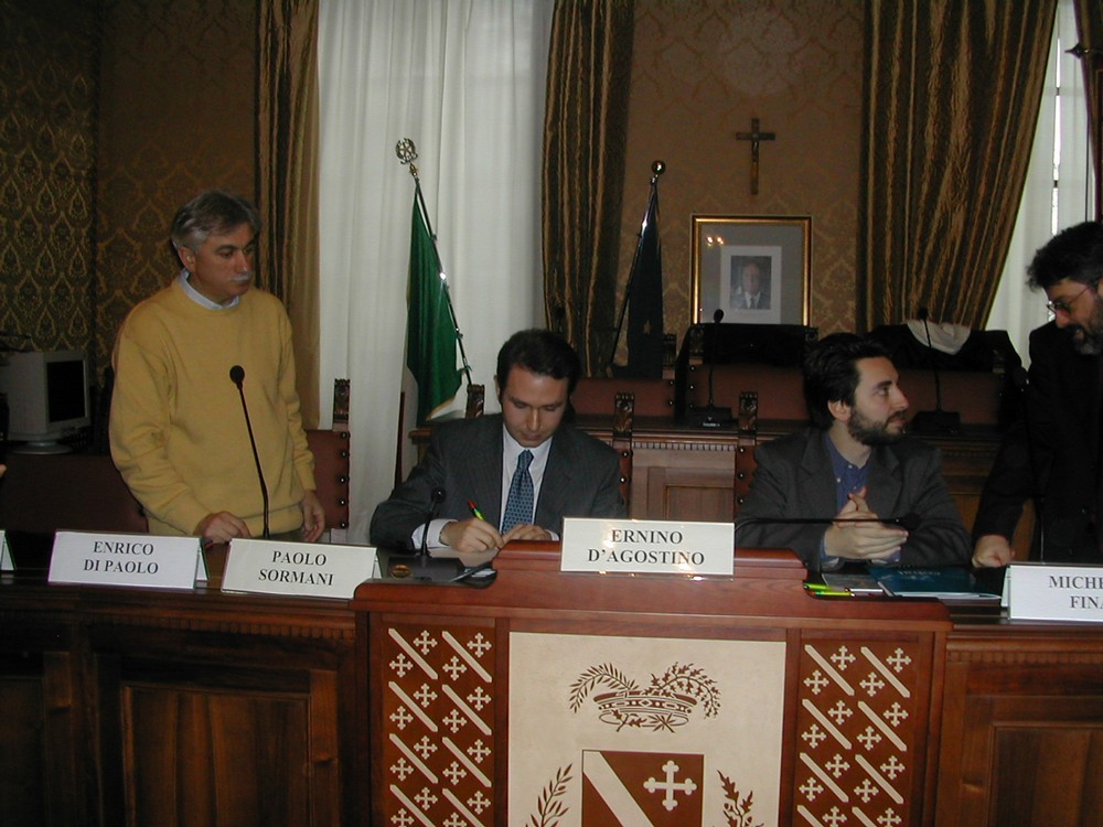Firma dell'Accordo Direttore COBAT Ing. Paolo Sormani