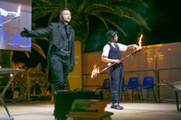 Santarelli e l'esperimento con il fuoco