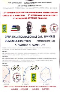 11° Trofeo industria, commercio e artigianato Sant'Onofrio di Campli • 3° memorial 