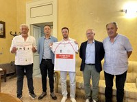 da sx presidente “ASD Antonio Franchi” Gabriele Frangioni   consigliere comunale Agostino Rapini   Luca Corona   consigliere comunale Pietro Adriani   socio Gabriele Pompa