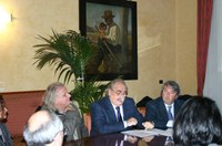 Un momento della conferenza stampa di presentazione