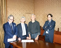 Maurizio Di Giosia della Asl, il Presidente, Giancarlo Odoardi, Massimiliano Nardocc