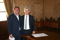 l' Assessore falasca e il presidente Di Sabatino