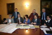 gli intervenuti in sala giunta