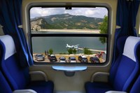 Idrovolante Idrovolante in prova sul lago di Bomba (fonte: Il Centro)