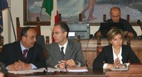 Gli assessori Vannucci (a sinistra) e Guardiani (a destra)