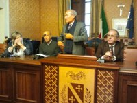 Gli assessori Romandini e Guardiani ed il sindaco di Pietracamela