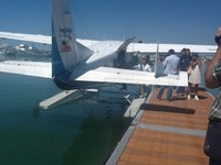 L'idrovolante sul pontile