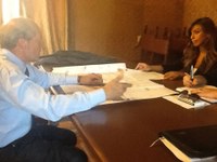 La presentazione del progetto con l'assessore alla viabilità Elicio Romandini e la consigliera Rita Ettorre