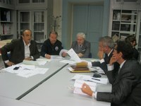 Un momento dell'incontro con i sindaci della Val Vibrata