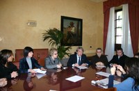Un momento della conferenza stampa