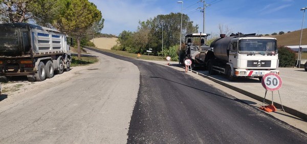 #cantieriaperti Iniziati i lavori sulla provinciale 11, località Terrabianca a Tortoreto