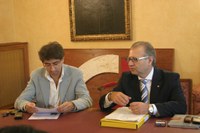 Il Sindaco di Notaresco, Catarra, e l'Assessore all'Ambiente, Di Bonaventura 