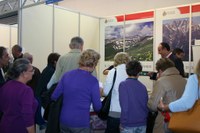 L'assessore Vannucci allo stand alla Fiera di Lugano