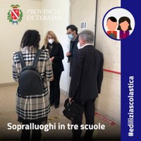 #ediliziascolastica Sopralluogo a tre scuole teramane del consigliere delegato Enio Pavone per risolvere il 