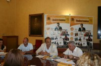 Un momento della conferenza stampa