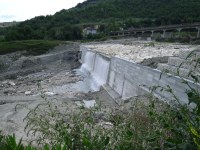 Fiume Vomano, briglia realizzata nel 2010