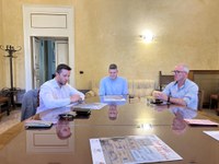 da sx Luca Corona   presidente Fabiano Aretusi   consigliere Domenico Ruggieri