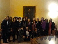 Le donne delle istituzioni e del privato sociale che hanno partecipato alla presentazione di Casa Maia