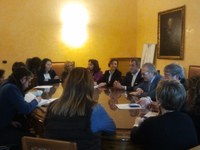 Un momento della presentazione in Sala Giunta
