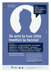 La locandina della Campagna con i cittadini come testimonial