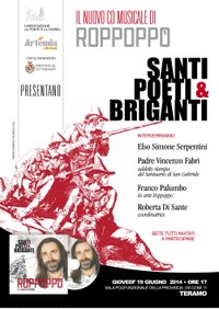 locandina dell'evento di presentazione del nuovo cd musicale di Roppopo'