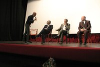 sul palco del cinema Comunale
