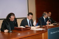il giudice Cirillo, il presidente Spinosa, il presidente Catarra, il capo di gabinetto della Provincia, Rota