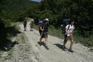 siamo partiti a piedi