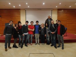 I rappresentanti della consulta provinciale degli studenti con Daniela Magno, Ezio Vannucci, Valter Catarra