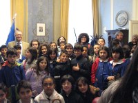 Presidente con gli alunni di Corropoli