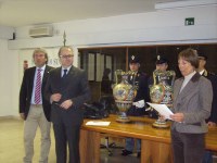 da sx il vicepresidente Rasici, il presidente Catarra, il questore Di Ruocco