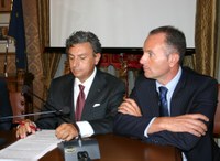 L'assessore Marconi con Bastiani