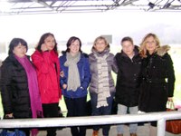 La delegazione istituzionale presente allo stadio