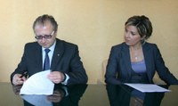 Il Presidente Catarra e l'assessore Guardiani