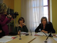 Un momento della conferenza stampa