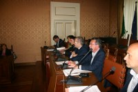 il presidente Catarra con l'assessore Falasca