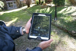il tablet per la raccolta dei dati 